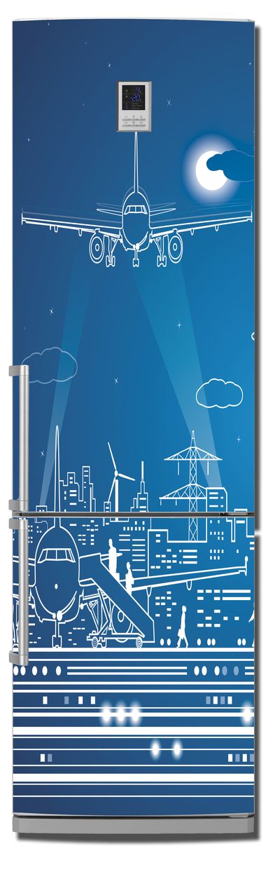 Наклейка на холодильник - Полнолуние-2