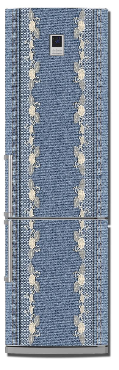 Виниловая наклейка на холодильник - Jeans