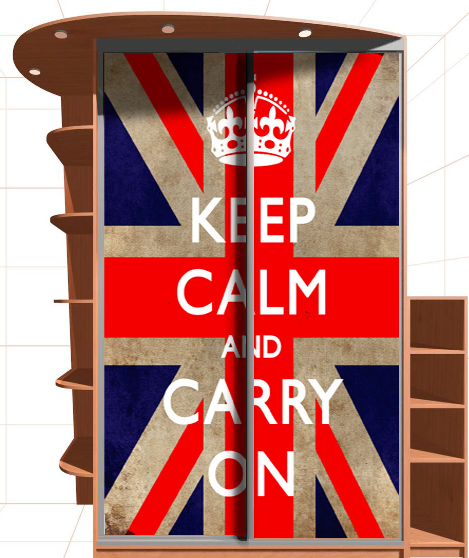 Наклейка на шкаф - Keep calm 2