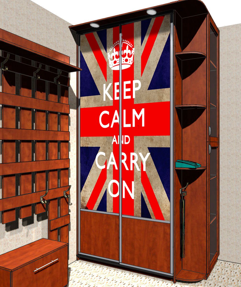 наклейка на шкаф - Keep calm 2