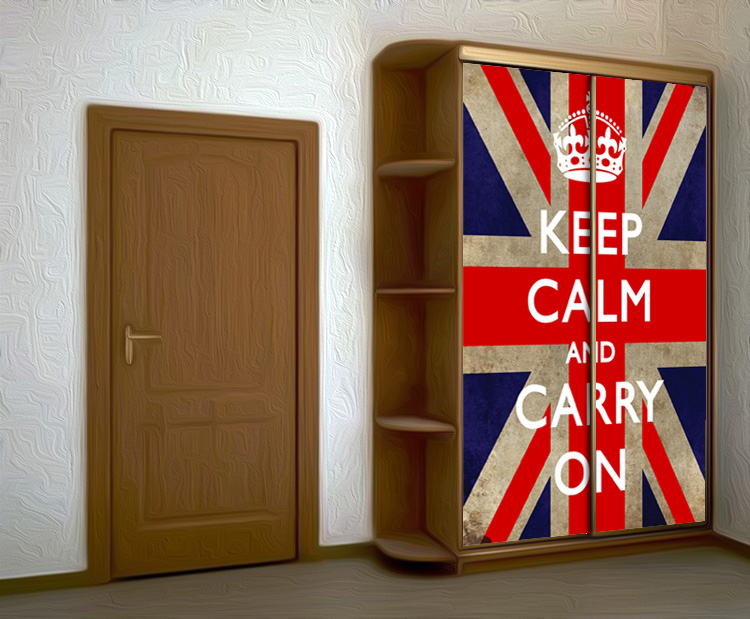 Наклейка на шкаф - Keep calm 2