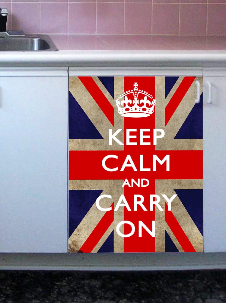 наклейка на посудомоечную машину - Keep calm 2