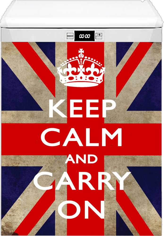 наклейка на посудомоечную машину - Keep calm 2