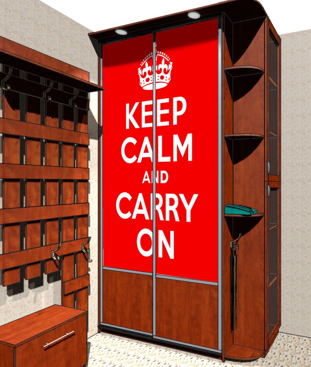 Наклейка на шкаф - Keep calm
