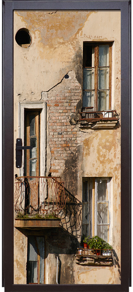 Наклейка на дверь  - Балкон | магазин Интерьерные наклейки