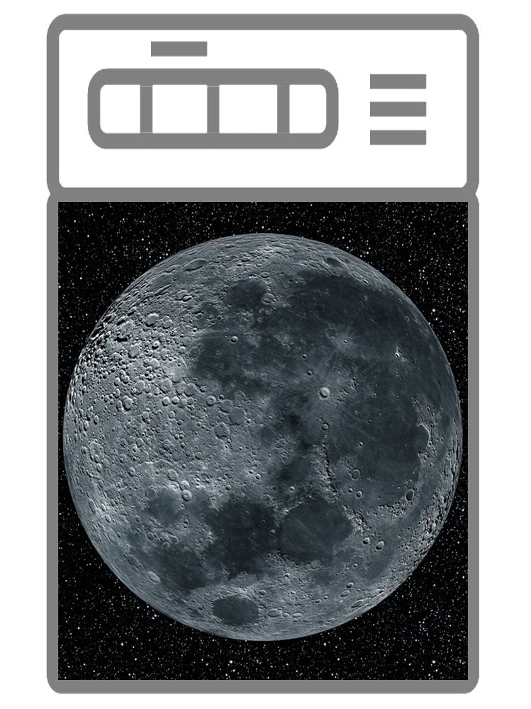 Наклейка на посудомоечную машину и кухню -  Moon