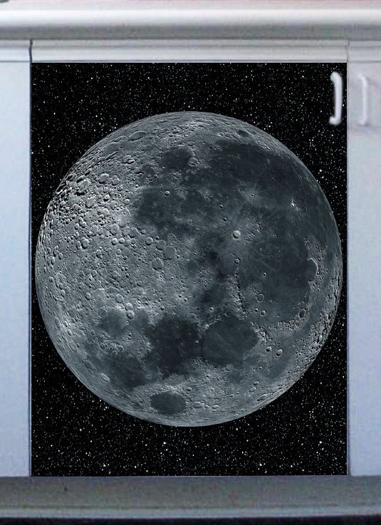 Наклейка на посудомоечную машину и кухню -  Moon