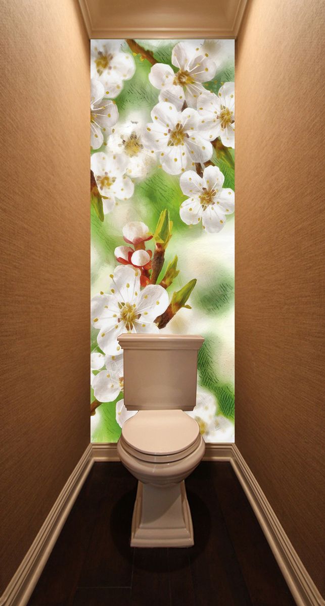 Фотообои в туалет - Весенние зарисовки магазин Интерьерные наклейки