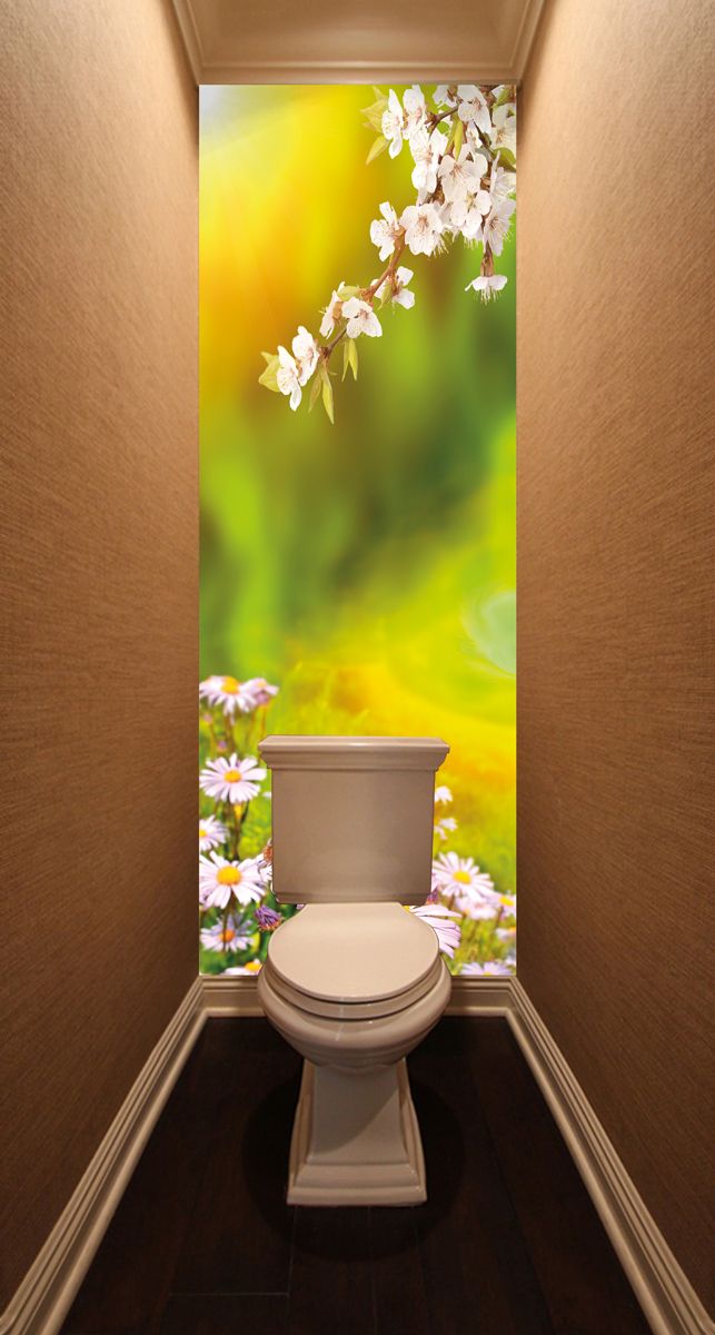 Фотообои в туалет - Весна магазин Интерьерные наклейки