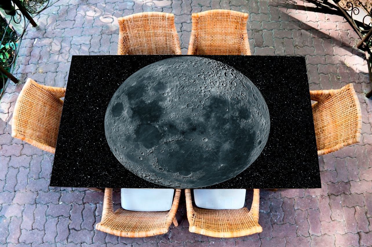 Наклейка на стол - Moon | фотопечать на стол в магазине Интерьерные наклейки