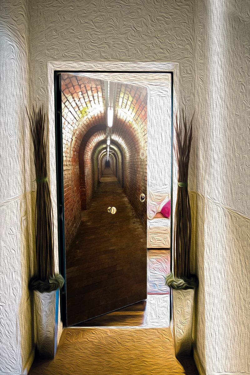 Door sticker - Underground passage by X-Decor