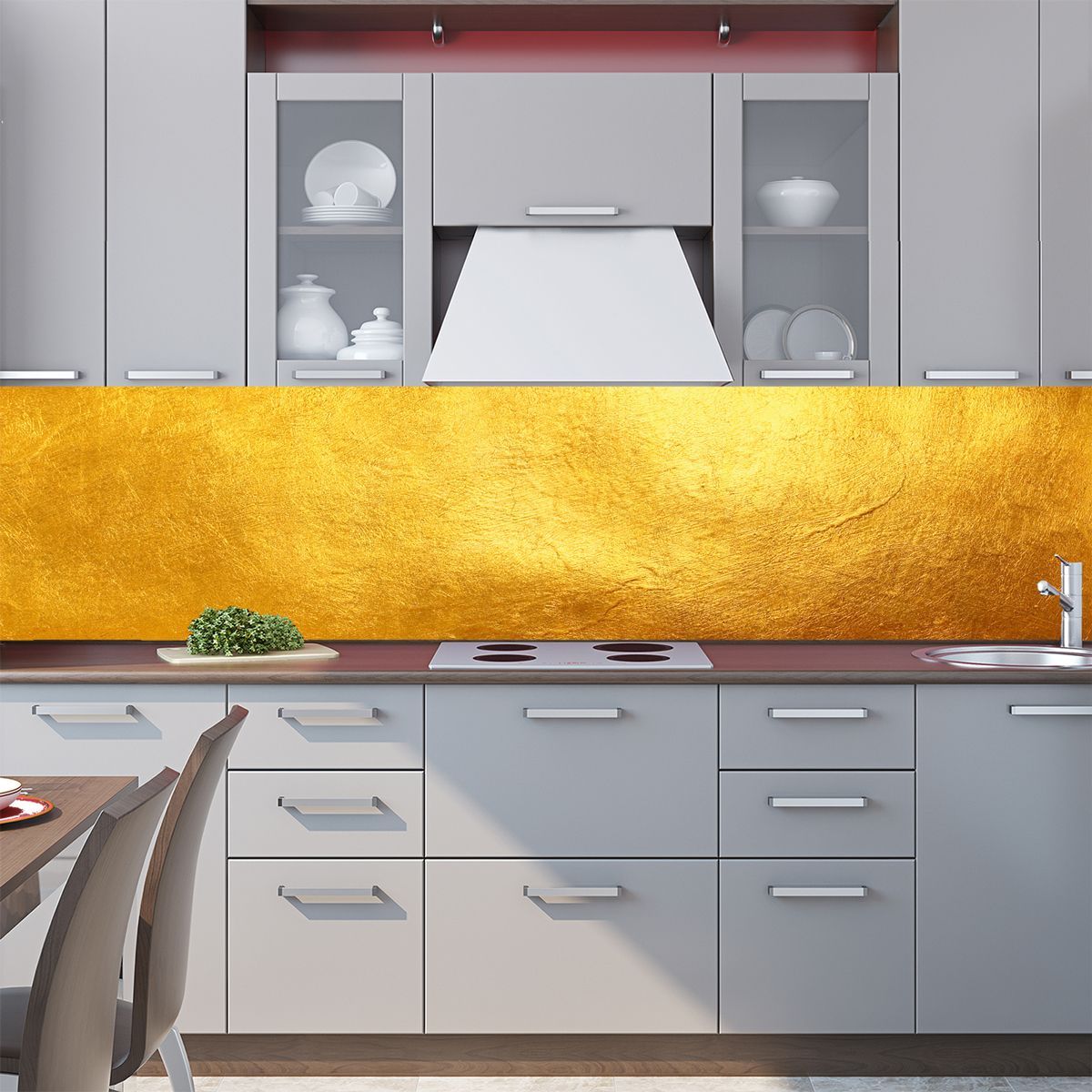 Kitchen Backsplash - Gold