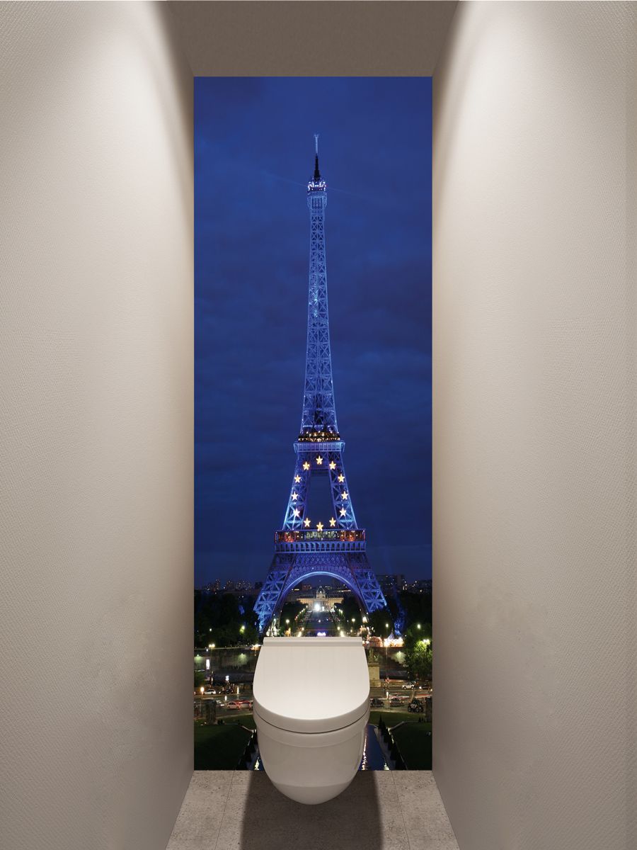 Фотообои в туалет - Paris магазин Интерьерные наклейки