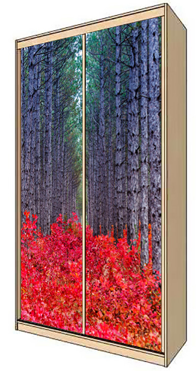 Wardrobe Stickers - Red Forest by X-Decor